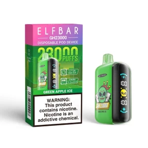 ELF BAR GH23000-Triple MESH Coil - Green Apple Ice