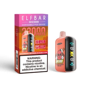 ELF BAR GH23000-Triple MESH Coil - Strawberry Watermelon Bubble Gum