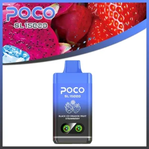 POCO SL15000 Disposable Vape 5% - 12/ Black Ice Dragonfruit Strawberry