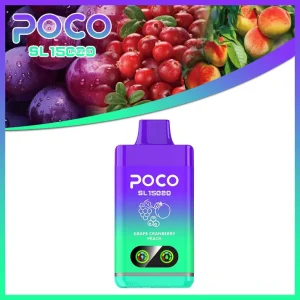 POCO SL15000 Disposable Vape 5% - 9/ Grape Cranberry Peach