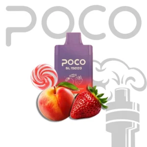 POCO SL15000 Disposable Vape 5% - 3/ Peach Strawberry Soft Candy