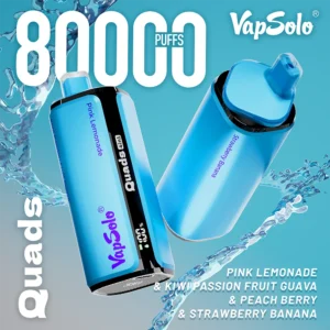 VapSolo Quads 4-in-1 80000 - 7/ Pink Lemonade & Kiwi Passionfruit Guava & Peach Berry & Strawberry Banana