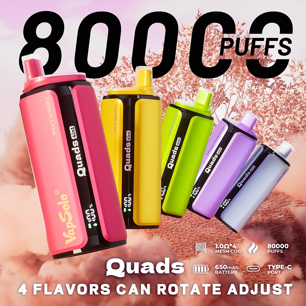 elfbar elfa master akku Vapsolo Quads 80000: 80K Puffs Disposable Vape with 4-in-1 Flavors - Best  Wholesale to Buy Vape main image 1