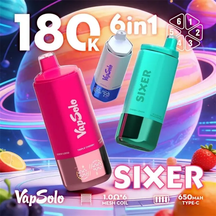 3pcs VapSolo SIXER 6-in-1 180K
